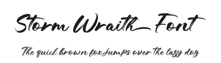 Storm Wraith Font by letterara — Script Handwritten Font