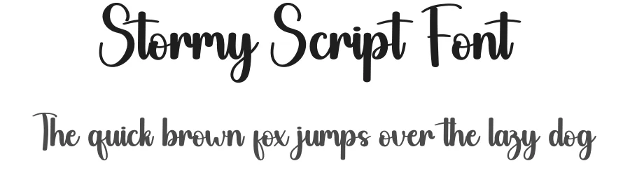 Stormy Script Font by andikastudio — Script Handwritten Font