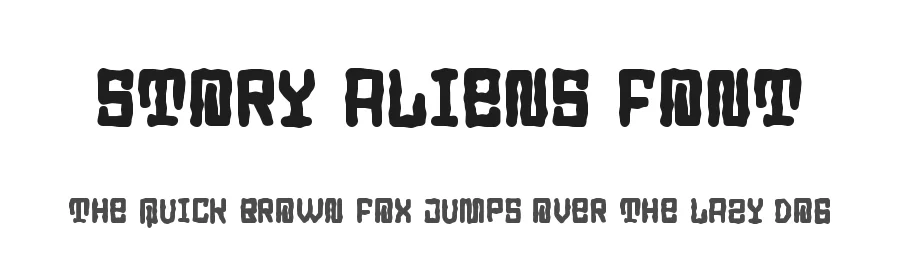 Story Aliens Font by noahtype — Blackletter Font