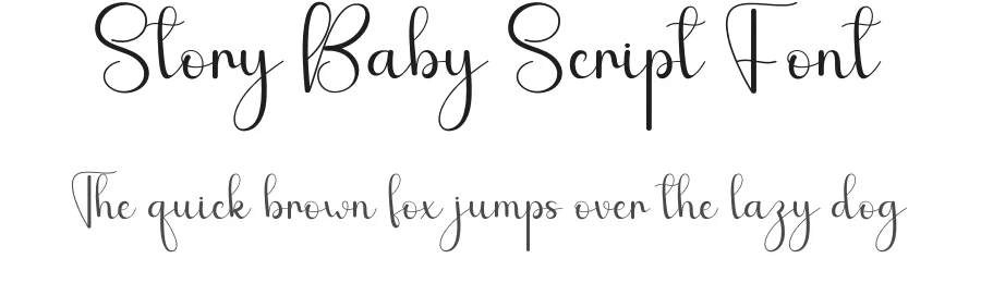 Story Baby Script Font by andikastudio — Script Handwritten Font