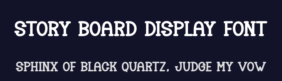 Story Board Display Font by andikastudio — Display Font — thumbnail 2