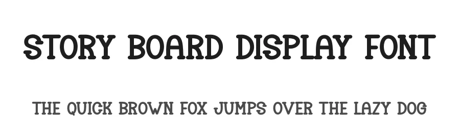 Story Board Display Font by andikastudio — Display Font