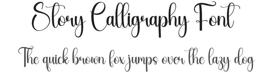Story Calligraphy Font by creativeletter — Script Handwritten Font