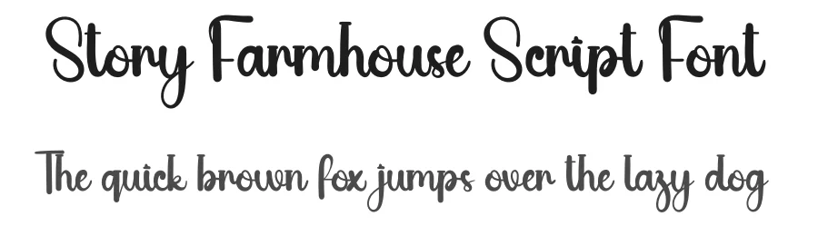 Story Farmhouse Script Font by andikastudio — Script Handwritten Font