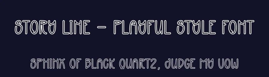 Story Line – Playful Style Font by andikastudio — Display Font — thumbnail 2