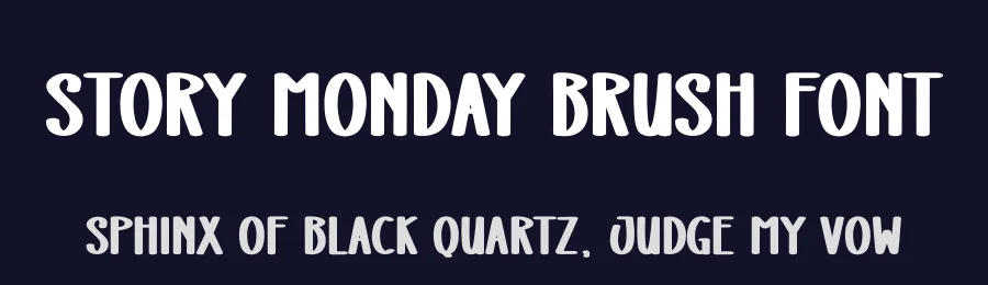 Story Monday Brush Font by andikastudio — Display Font — thumbnail 2