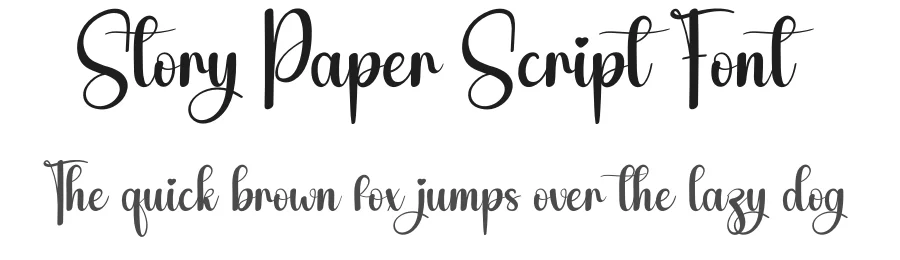 Story Paper Script Font by creativeletter — Script Handwritten Font
