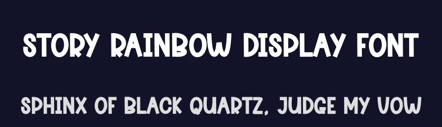 Story Rainbow Display Font by andikastudio — Display Font — thumbnail 2