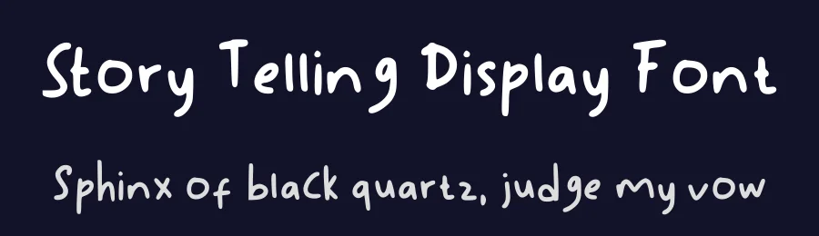Story Telling Display Font by shark studio — Display Font — thumbnail 2