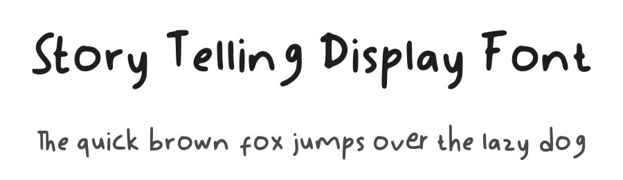 Story Telling Display Font by shark studio — Display Font