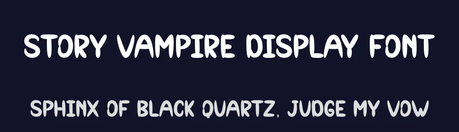 Story Vampire Display Font by andikastudio — Display Font — thumbnail 2