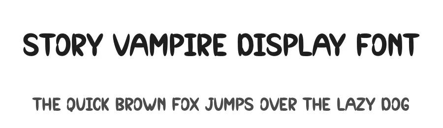 Story Vampire Display Font by andikastudio — Display Font