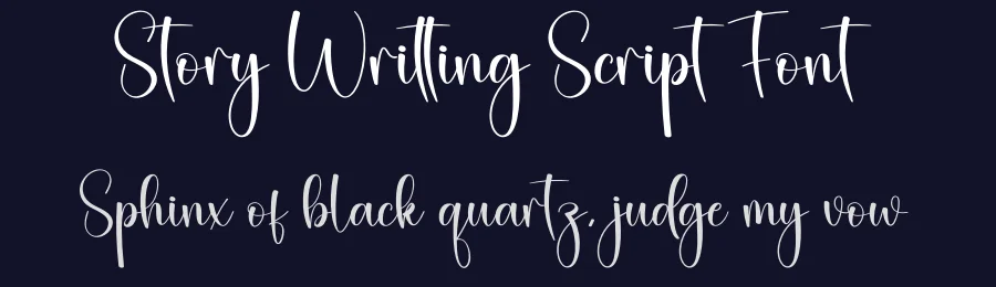 Story Writting Script Font by creativeletter — Script Handwritten Font — thumbnail 2