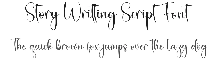 Story Writting Script Font by creativeletter — Script Handwritten Font