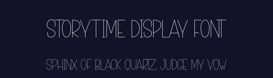 Storytime Display Font by andikastudio — Display Font — thumbnail 2