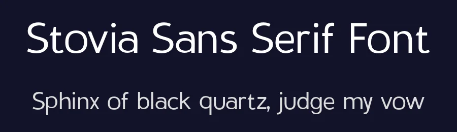 Stovia Sans Serif Font by INKsTYPIA — Sans Serif Font — thumbnail 2