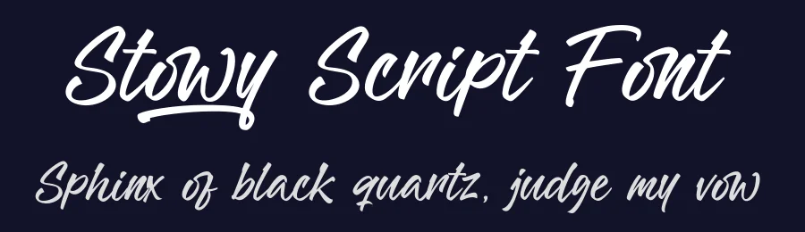 Stowy Script Font by Khurasan — Script Handwritten Font — thumbnail 2
