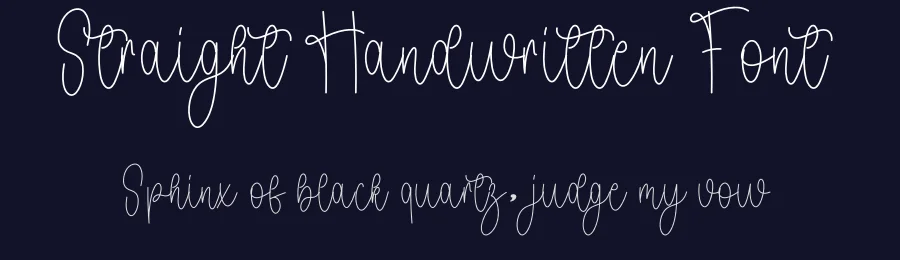 Straight Handwritten Font by freshtypeink — Script Handwritten Font — thumbnail 2