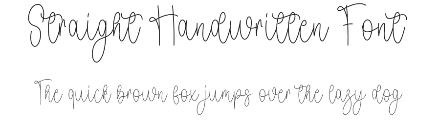 Straight Handwritten Font by freshtypeink — Script Handwritten Font