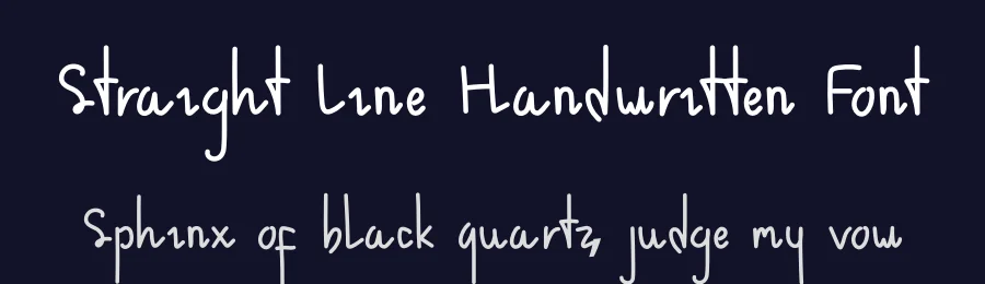 Straight Line Handwritten Font by andikastudio — Script Handwritten Font — thumbnail 2