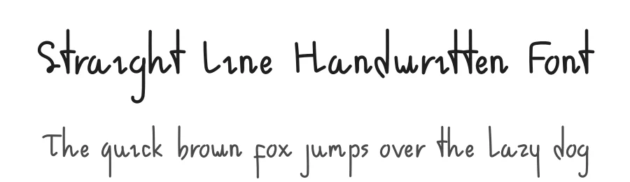 Straight Line Handwritten Font by andikastudio — Script Handwritten Font