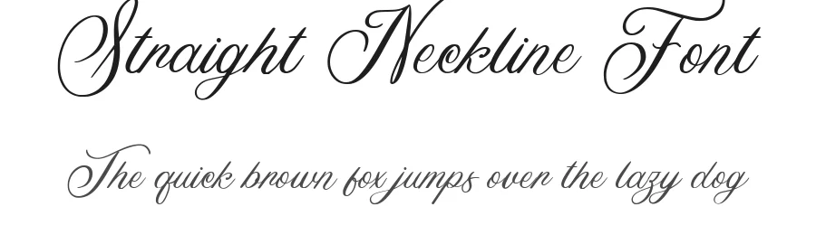 Straight Neckline Font by Arendxstudio — Script Handwritten Font