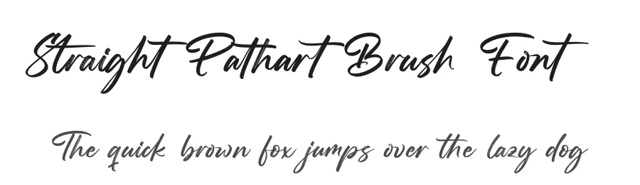 Straight Pathart Brush Font by stylishtype.co — Script Handwritten Font