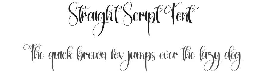 Straight Script Font by creativeletter — Script Handwritten Font