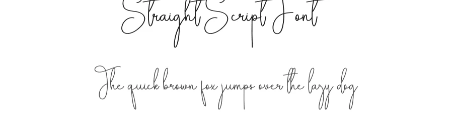 Straight Script Font by andikastudio — Script Handwritten Font