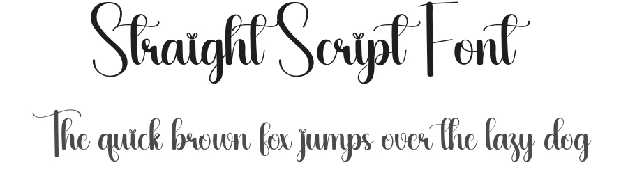 Straight Script Font by creativeletter — Script Handwritten Font