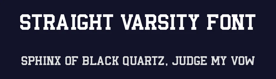 Straight Varsity Font by MasyafiStudio — Decorative Font — thumbnail 2