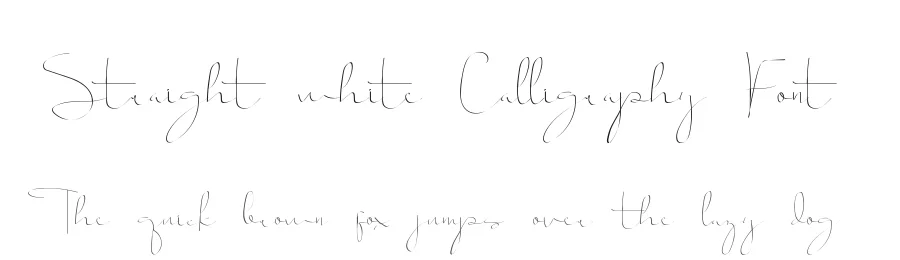 Straight white Calligraphy Font by edricstudio — Script Handwritten Font