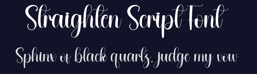 Straighten Script Font by creativeletter — Script Handwritten Font — thumbnail 2