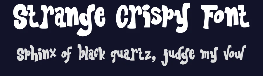 Strange Crispy Font by wasabib studio — Display Font — thumbnail 2
