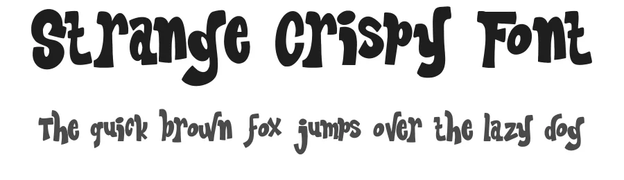 Strange Crispy Font by wasabib studio — Display Font