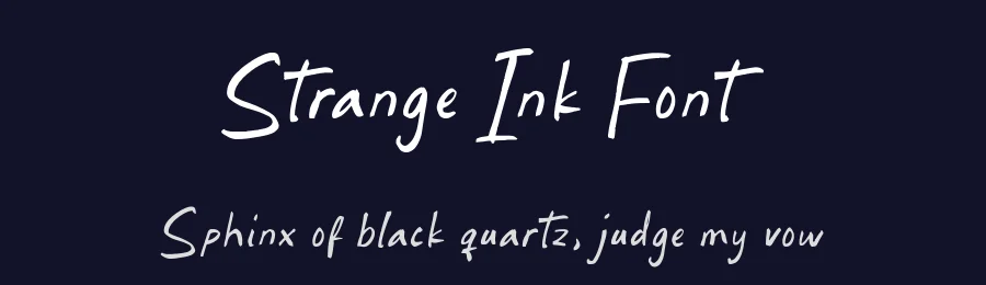 Strange Ink Font by Timur type — Script Handwritten Font — thumbnail 2
