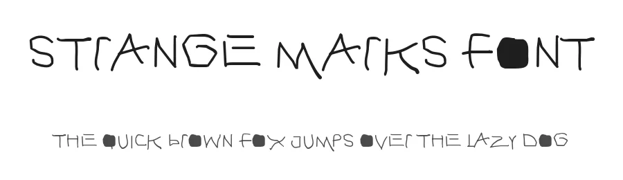 Strange Marks Font by ffeeaarr — Decorative Font