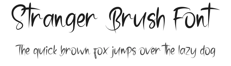 Stranger Brush Font by Dm Studio — Script Handwritten Font