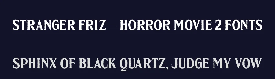 Stranger Friz – Horror Movie 2 Fonts by Casloop Studio — Decorative Font — thumbnail 2
