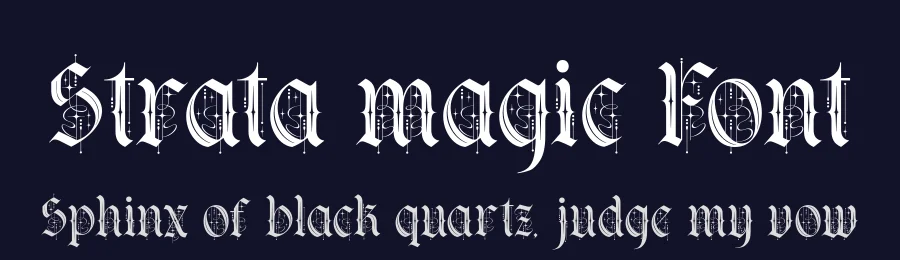 Strata magic Font by alit design — Decorative Font — thumbnail 2