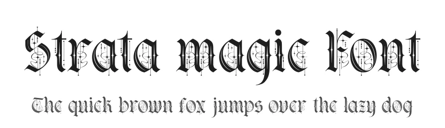 Strata magic Font by alit design — Decorative Font