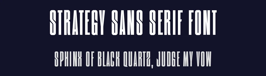 Strategy Sans Serif Font by Graphicxell — Sans Serif Font — thumbnail 2