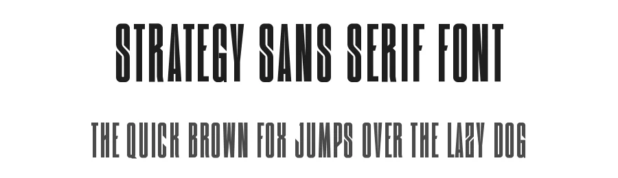 Strategy Sans Serif Font by Graphicxell β Sans Serif Font