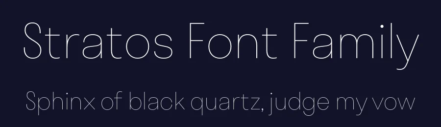 Stratos Font Family by Production Type — Sans Serif Font — thumbnail 2