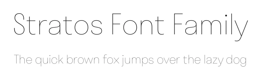 Stratos Font Family by Production Type — Sans Serif Font
