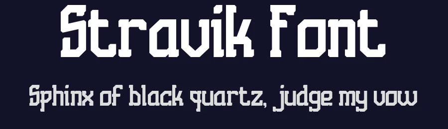 Stravik Font by Arzuka.id — Display Font — thumbnail 2