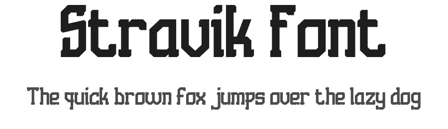 Stravik Font by Arzuka.id — Display Font