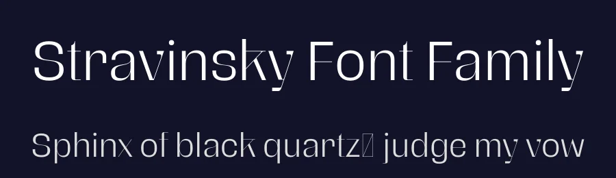 Stravinsky Font Family by Interval Type — Sans Serif Font — thumbnail 2