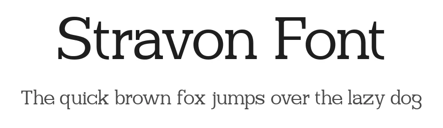 Stravon Font by roomspace.cl — Serif Font