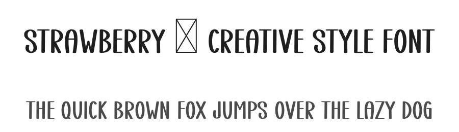 Strawberry – Creative Style Font by freshtypeink — Display Font
